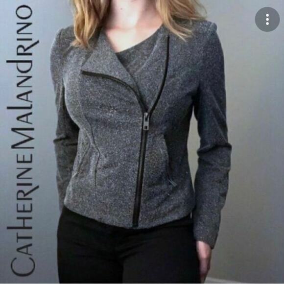 Catherine Malandrino Runway Style Asymmetrical Zip M - Picture 1 of 13